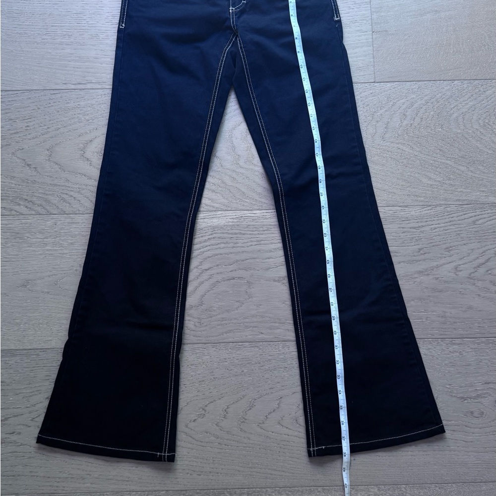 Twill Twenty Two Black Flare Wide Leg Jeans